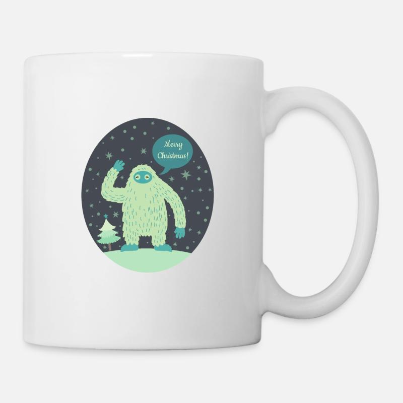Joyeux noël yéti - Mug blanc - blanc
