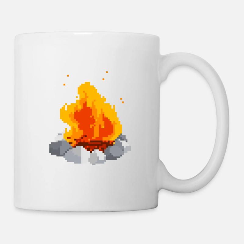 Pixel fire pixel fire - Mug - white