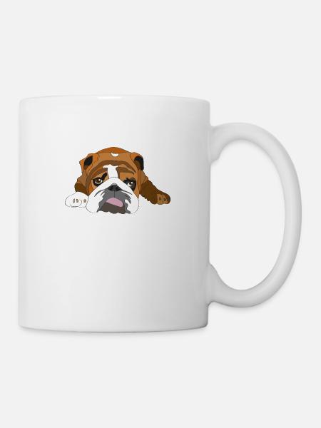 bulldog - Mug - white