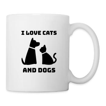 Animaux Animaux Chiens Chats Bien-être animal - Mug blanc - blanc - Droite