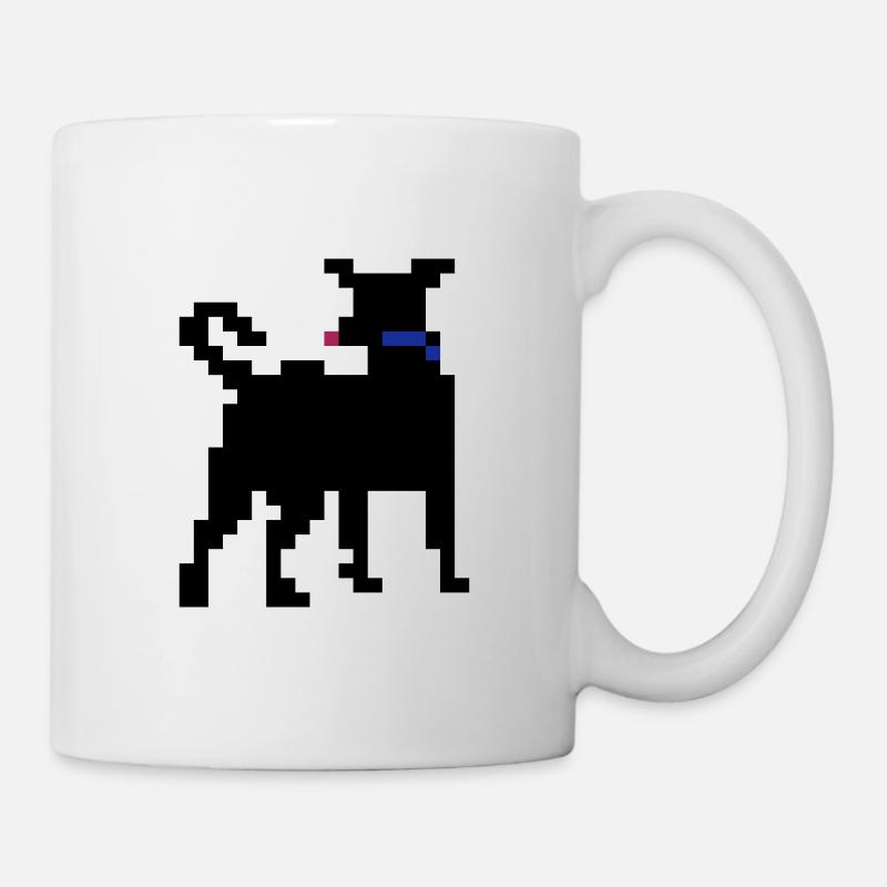 Pixel Dog - colors freely selectable - Mug - white