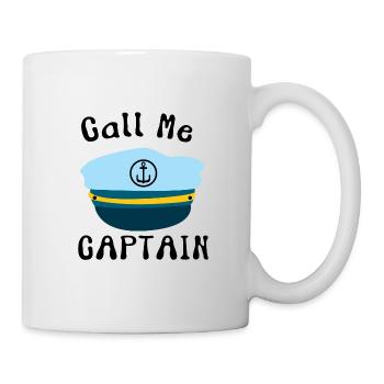 Appelez-moi le capitaine Kaptain Sea Ship - Mug blanc - blanc - Droite