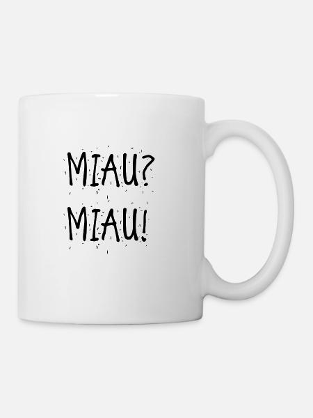 Miau Miau - Tasse - Weiß