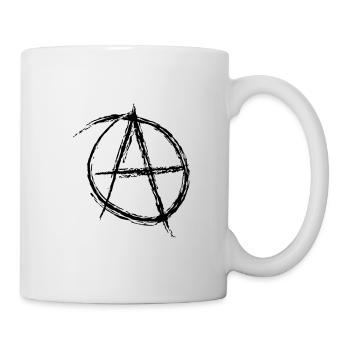 Anarchy A Anti Anti, punk illu super rebell - Mug blanc - blanc - Droite