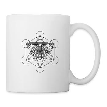 FramePace Cube de Métatron Noir - Mug blanc - blanc - Droite