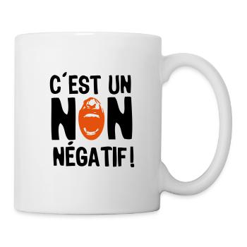 non negatif bouche gueule citation 1 - Mug blanc - blanc - Droite