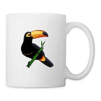 Idée cadeau Toucan tropiques forêt tropicale - Mug blanc - blanc - Droite