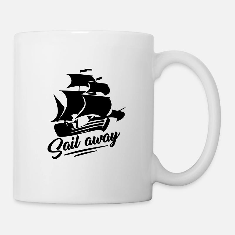 faire voile - voilier - faire de la voile - Mug blanc - blanc