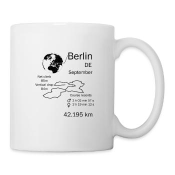 Berliner Marathon - Tasse - Weiß - Rechts