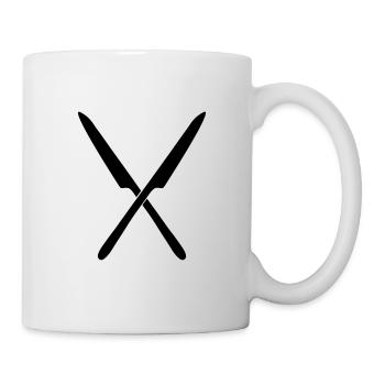 messer besteck 01 - Tasse - Weiß - Rechts