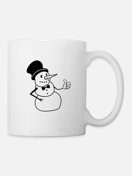 snowman like - Tasse - Weiß