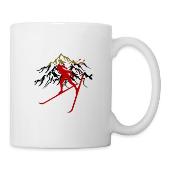 Langlauf - Tasse - Weiß - Rechts