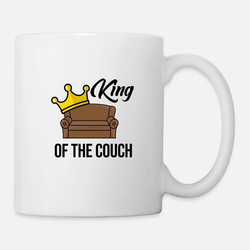 roi du canapé - Mug blanc - blanc