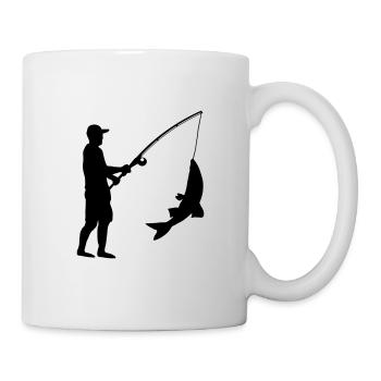 angler - Tasse - Weiß - Rechts