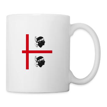 Sardinia flag half - Mug - white - Right