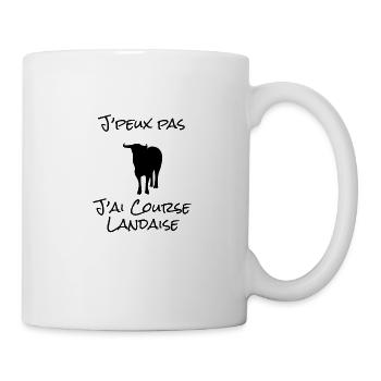 J'peux pas j'ai Course landaise - Mug blanc - blanc - Droite