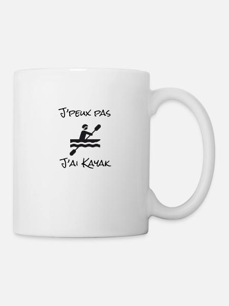 J'peux pas j'ai Kayak - Mug blanc - blanc