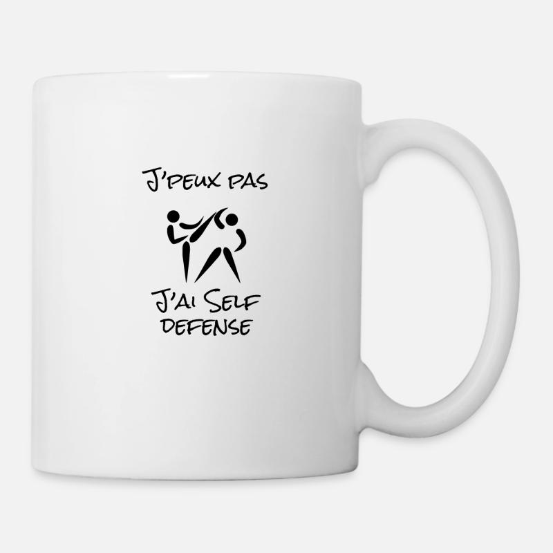 J'peux pas j'ai Self Defense - Mug blanc - blanc