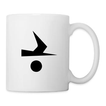 Oiseau de quille Signes de classe - Mug blanc - blanc - Droite