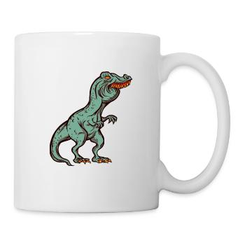 Tyrannosaurus Rex Overbite Rabbit Teeth Funny - Mug - white - Right