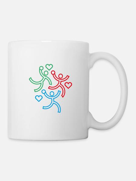 Les 3 handballeurs - Mug blanc - blanc