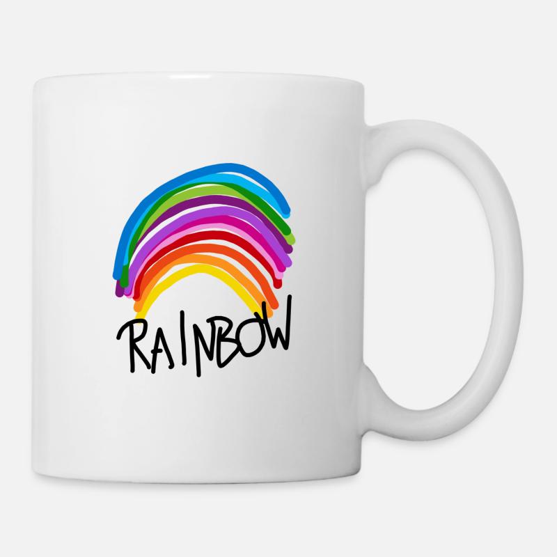 arc en ciel - Mug blanc - blanc