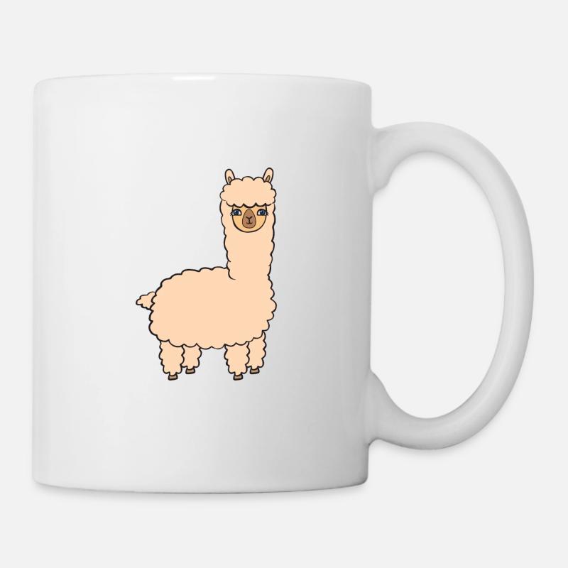 Alpaka - Tasse - Weiß