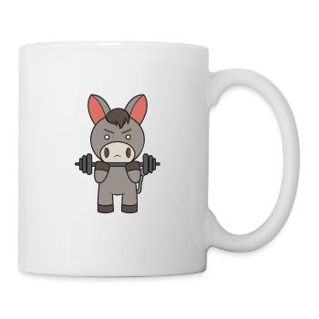 Donkey does sports - Mug - white - Right