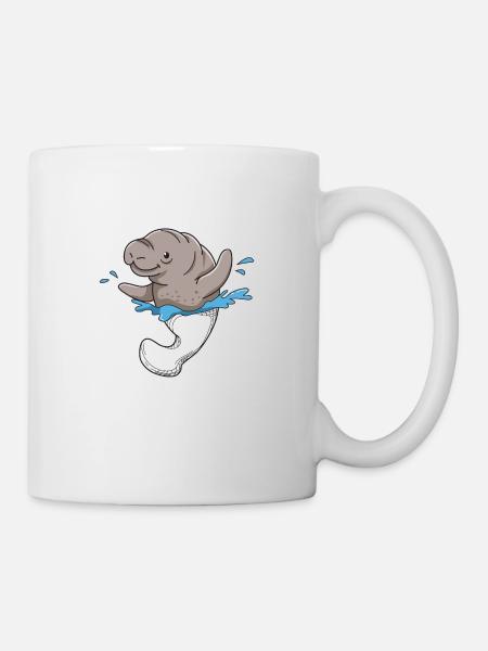 Manatee sea animal gift - Mug - white