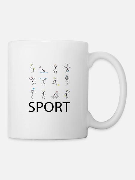 Sport sport sport - Mug blanc - blanc