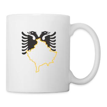 Kosovo - Albanians with gold - Mug - white - Right