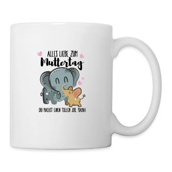 Alles Liebe zum Muttertag - Tasse - Weiß - Rechts