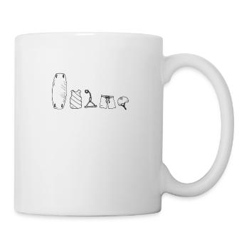 Wakeboard and kitesurf shirt - Mug - white - Right