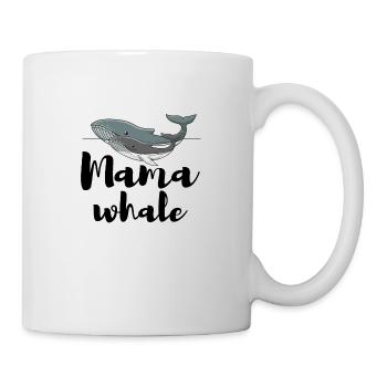 Mama whale - Tasse - Weiß - Rechts