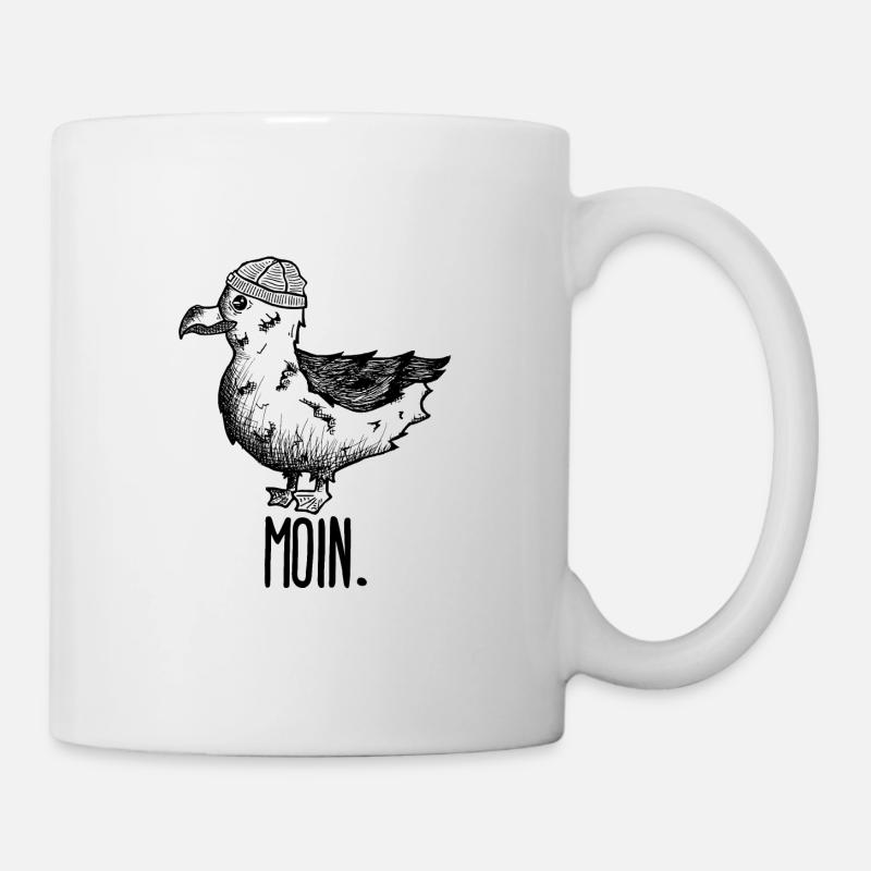 Möwe Moin - Tasse - Weiß