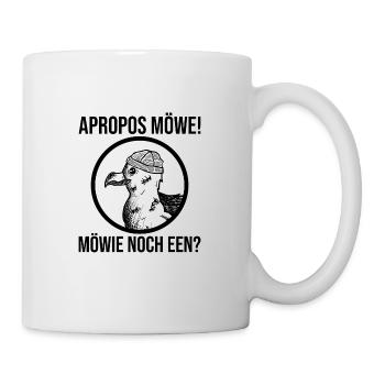 Möwie noch een Möwe - Tasse - Weiß - Rechts