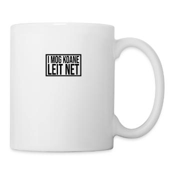 I mog koane leit net Ich hasse Menschen - Tasse - Weiß - Rechts