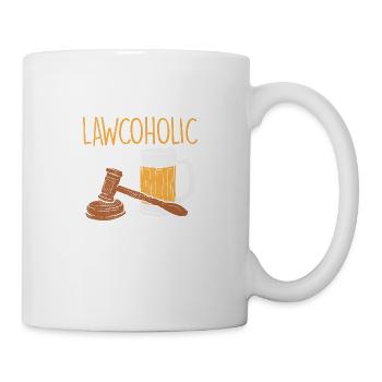 Lawcoholic For Lawyer - Tasse - Weiß - Rechts