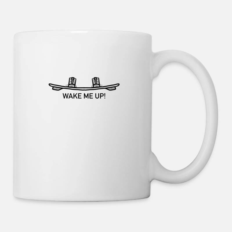 Wakeboard Wakeboard Kiteboard Kitesurf - Mug blanc - blanc