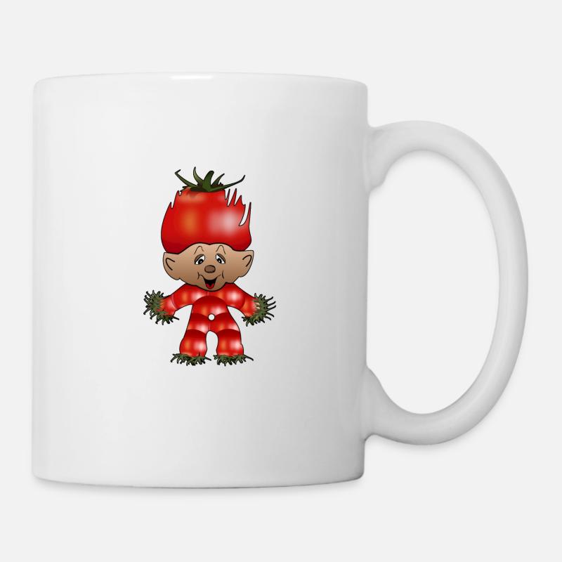 Tomate, tomate, poupée, poupée de tomate - Mug blanc - blanc
