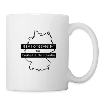 Risikogebiet für Freiheit und Demokratie - Tasse - Weiß - Rechts