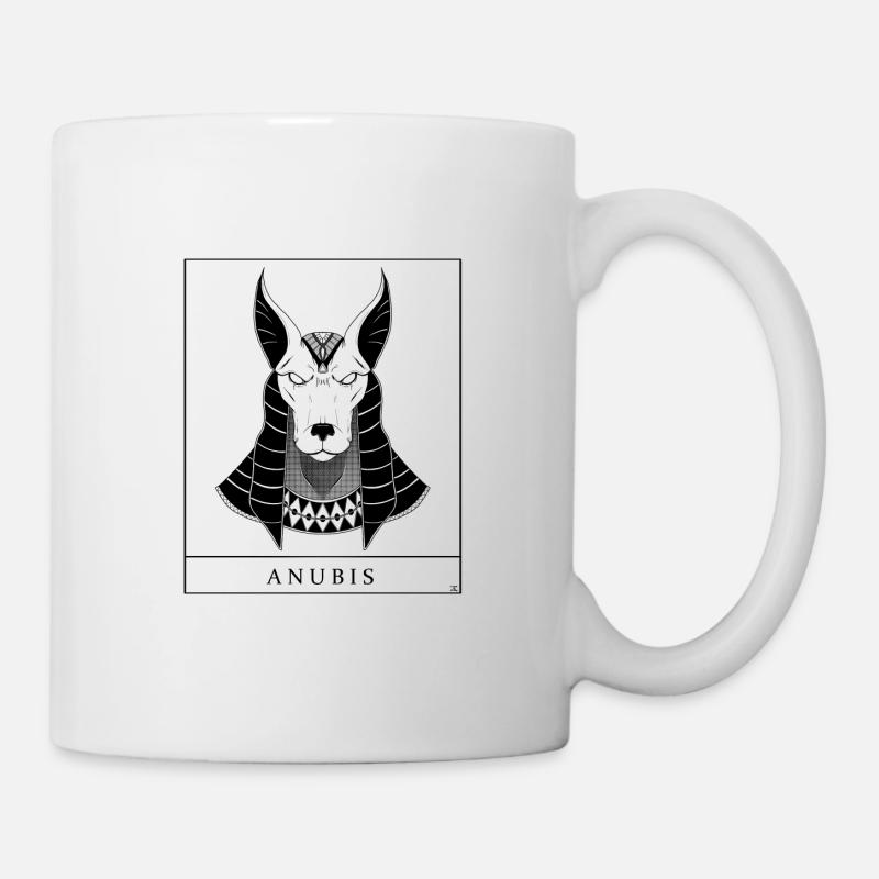 Anubis – Le Gardien de l’au-delà - Mug blanc - blanc