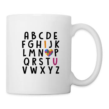 Alphabet de l'autisme - Mug blanc - blanc - Droite