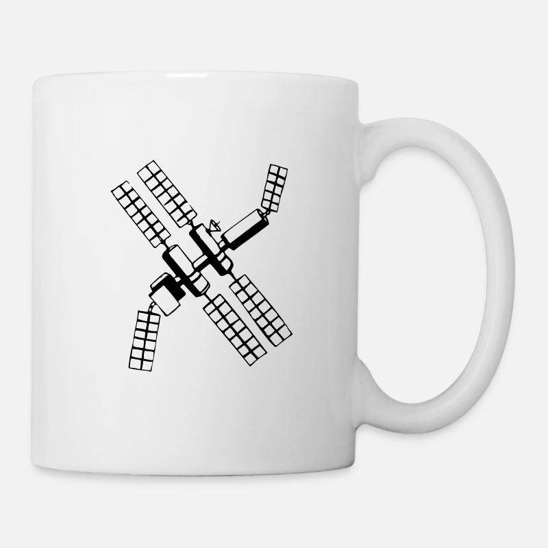Großer Satellit - Tasse - Weiß