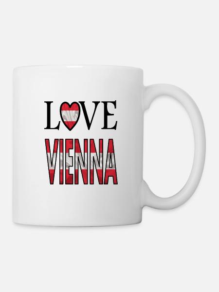 die Stadt Wien Österreich in Wien geboren Geschenk - Tasse - Weiß