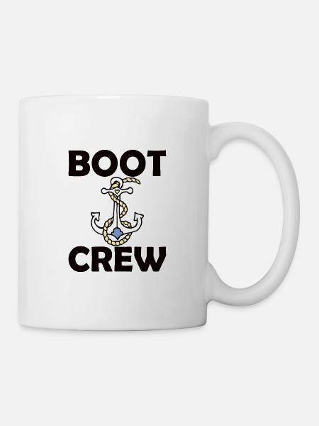 Boot Crew Boot Mannschaft Familie Freunde - Tasse - Weiß
