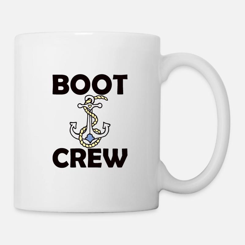 Boot Crew Boot Mannschaft Familie Freunde - Tasse - Weiß