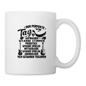 Guitares Motifs Guitare électrique Basse guitare classique - Mug blanc - blanc - Droite