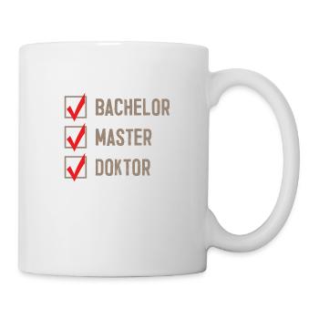 Étudiant en Licence Master Doctorat Doctorat - Mug blanc - blanc - Droite