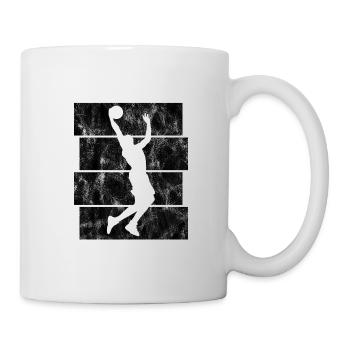 Basketteur basket-ball basket-ball - Mug blanc - blanc - Droite